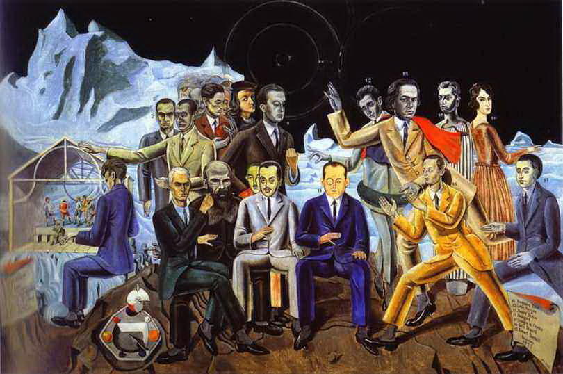 Wikioo.org – La Enciclopedia de las Bellas Artes - Pintura, Obras de arte de Max Ernst - Un Friends' Reunión