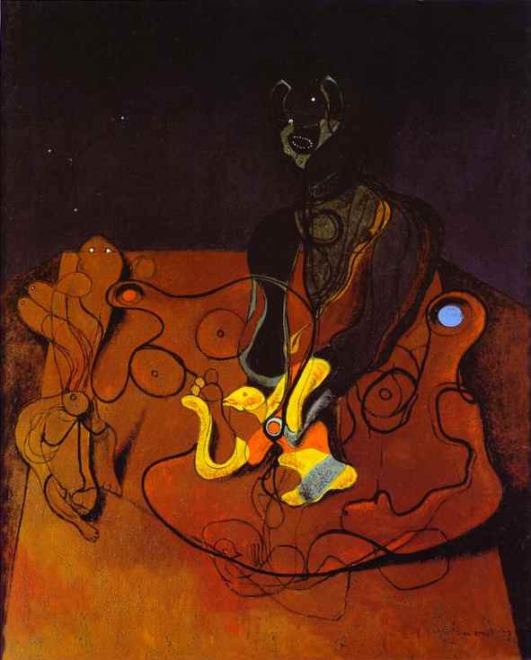Wikioo.org - The Encyclopedia of Fine Arts - Painting, Artwork by Max Ernst - A Night of Love