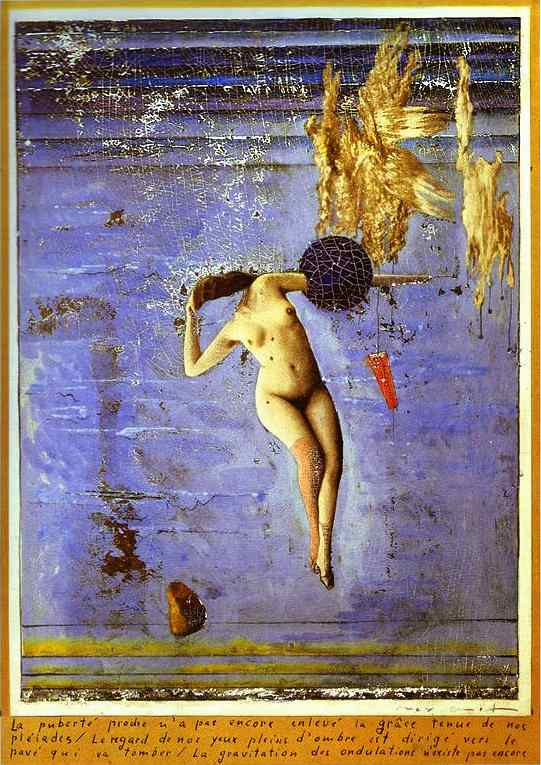 Wikioo.org - The Encyclopedia of Fine Arts - Painting, Artwork by Max Ernst - Approaching Puberty or The Pleiads