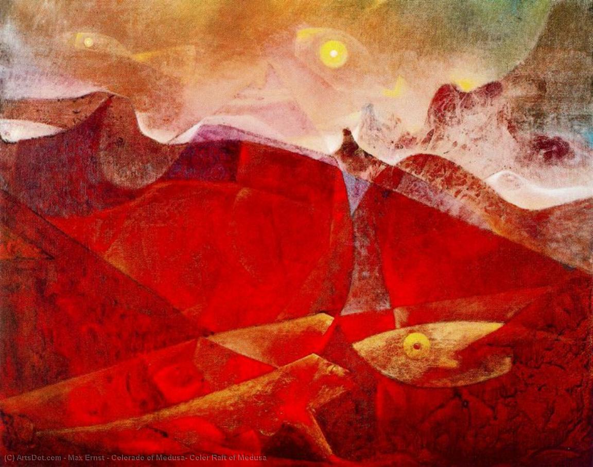 Wikioo.org - Die Enzyklopädie bildender Kunst - Malerei, Kunstwerk von Max Ernst - Colorado der Medusa Farbe  Floß  von  Meduse