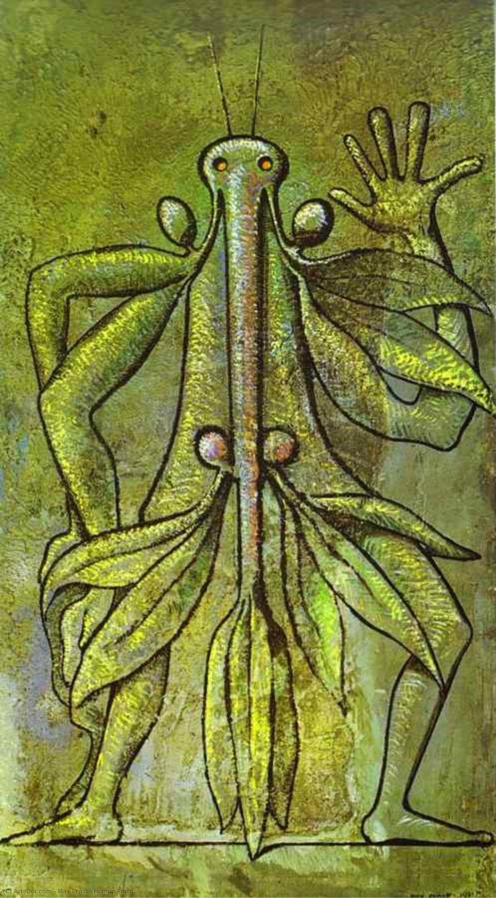WikiOO.org - دایره المعارف هنرهای زیبا - نقاشی، آثار هنری Max Ernst - Human Form