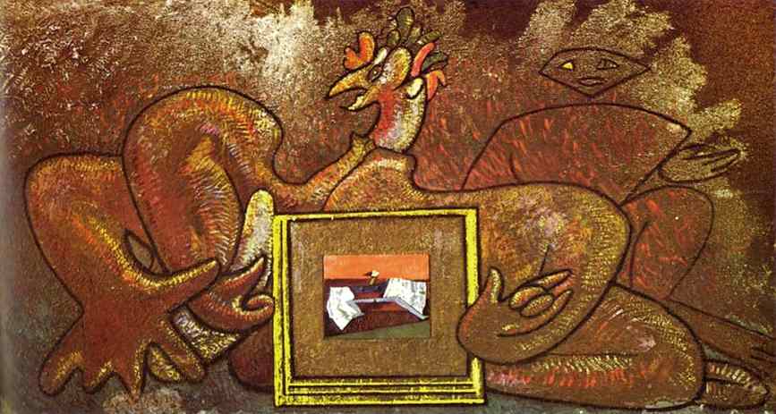 WikiOO.org - Енциклопедия за изящни изкуства - Живопис, Произведения на изкуството Max Ernst - Loplop Introduces Loplop