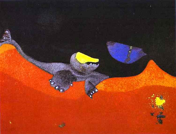 WikiOO.org - Encyclopedia of Fine Arts - Lukisan, Artwork Max Ernst - Sign for a School of Monsters