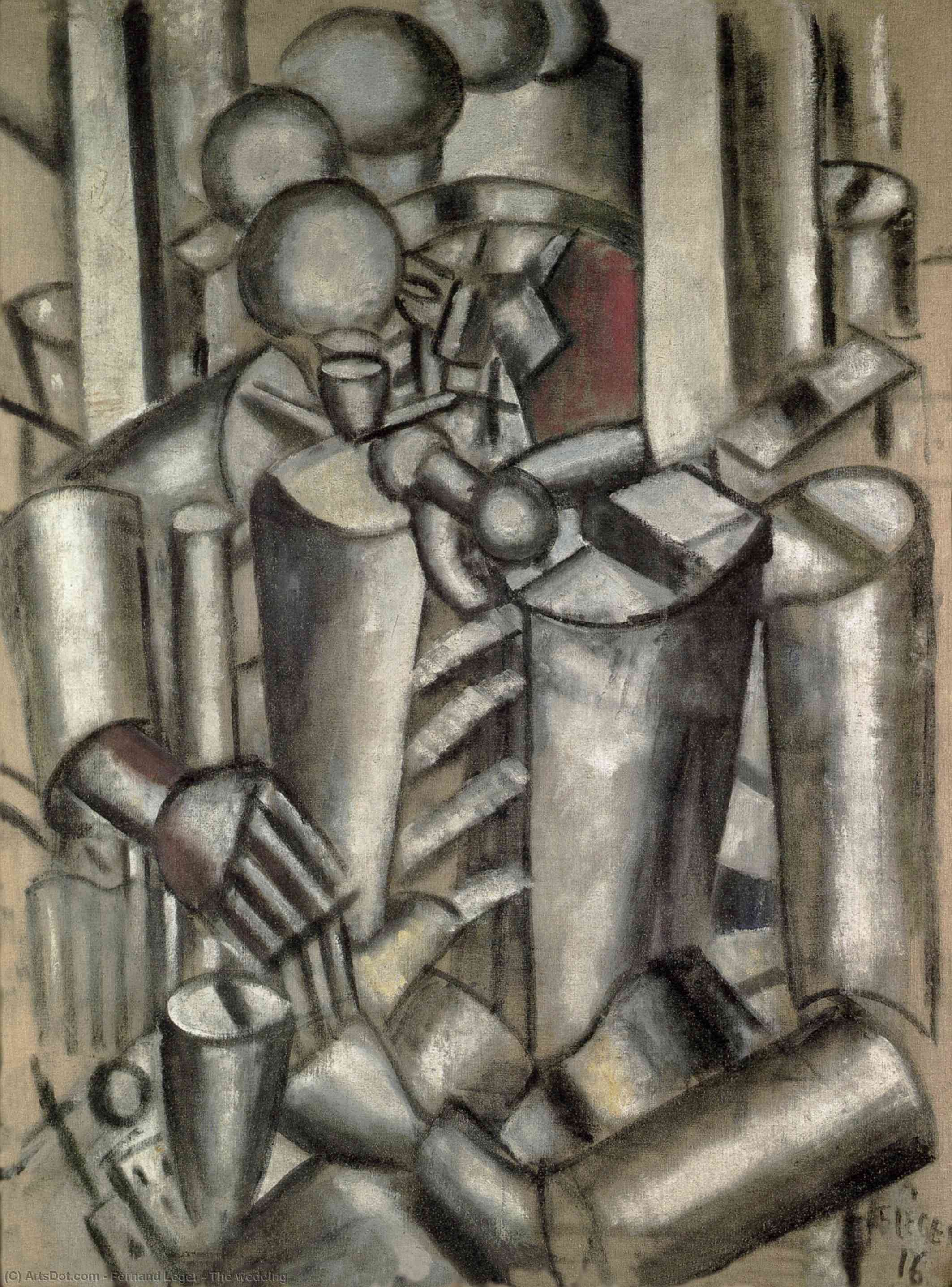Wikioo.org - The Encyclopedia of Fine Arts - Painting, Artwork by Fernand Leger - The wedding