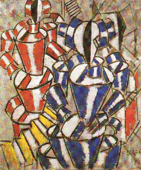 WikiOO.org - Encyclopedia of Fine Arts - Maalaus, taideteos Fernand Leger - The staircase