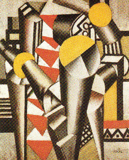 Wikioo.org - The Encyclopedia of Fine Arts - Painting, Artwork by Fernand Leger - Study for the card game
