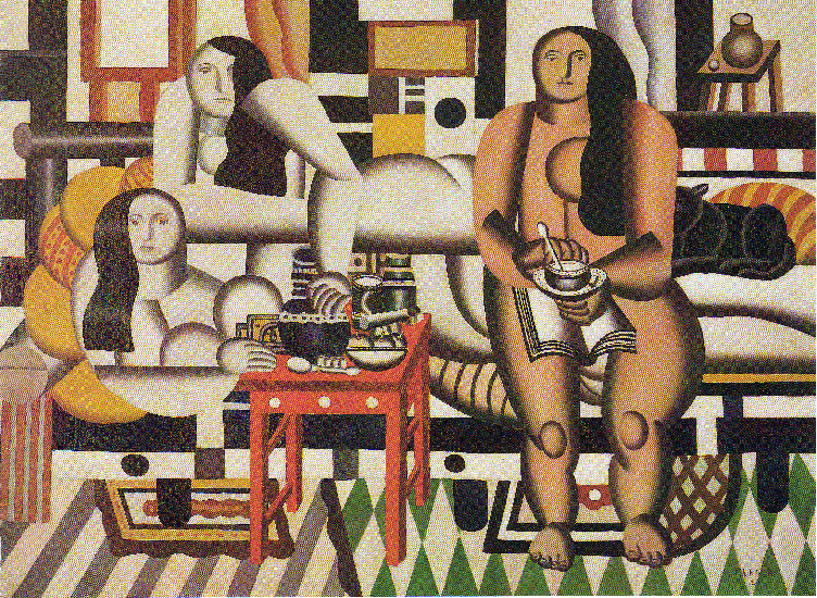 Wikioo.org – L'Enciclopedia delle Belle Arti - Pittura, Opere di Fernand Leger - il grande la prima colazione