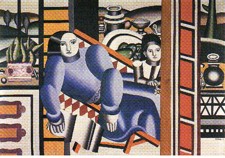 WikiOO.org - Encyclopedia of Fine Arts - Schilderen, Artwork Fernand Leger - The woman and child