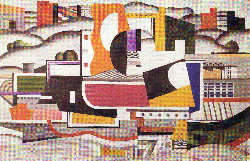 Wikioo.org - The Encyclopedia of Fine Arts - Painting, Artwork by Fernand Leger - The big tug