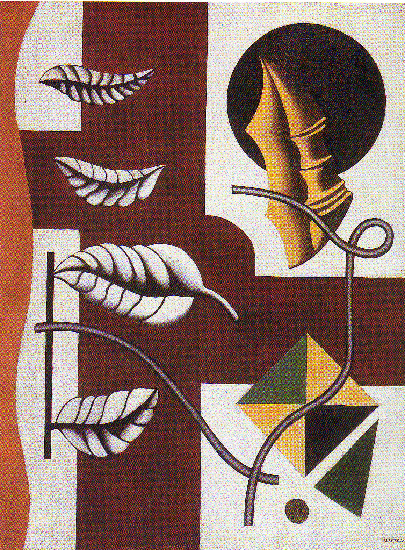 WikiOO.org - Encyclopedia of Fine Arts - Maalaus, taideteos Fernand Leger - Sheets and shells