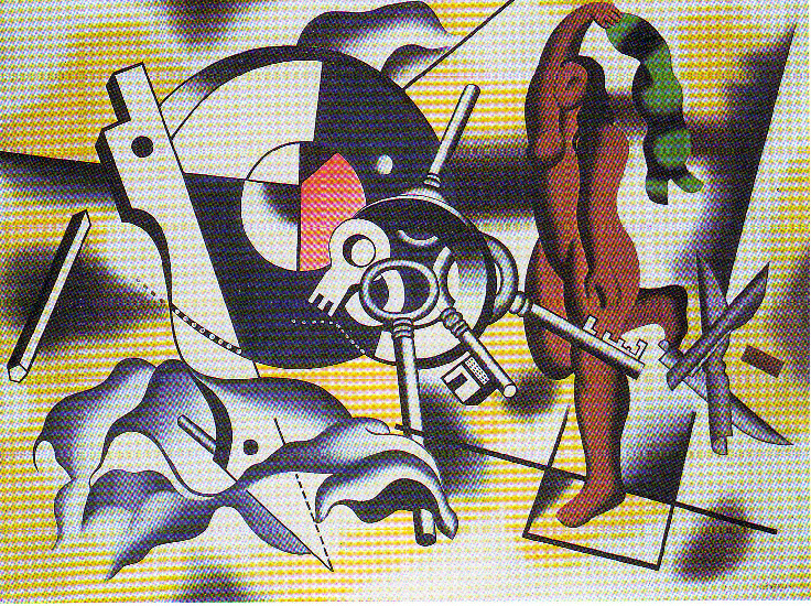Wikioo.org - The Encyclopedia of Fine Arts - Painting, Artwork by Fernand Leger - The dancer with the key