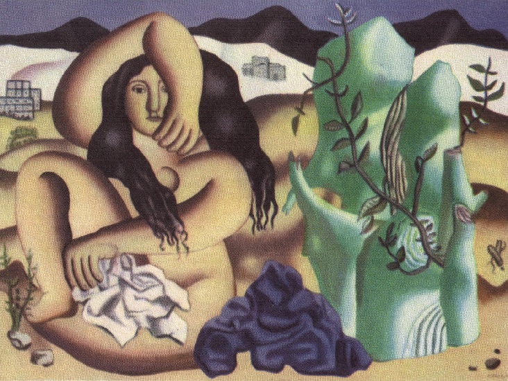 WikiOO.org - Encyclopedia of Fine Arts - Maalaus, taideteos Fernand Leger - The Bather