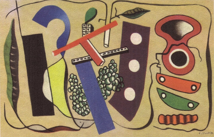 Wikioo.org - The Encyclopedia of Fine Arts - Painting, Artwork by Fernand Leger - The bunch of grapes