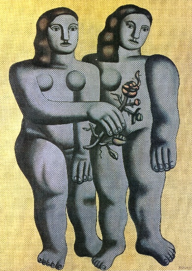 Wikioo.org - สารานุกรมวิจิตรศิลป์ - จิตรกรรม Fernand Leger - The two sisters