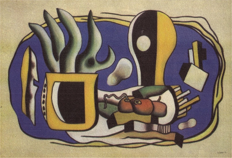 Wikioo.org – La Enciclopedia de las Bellas Artes - Pintura, Obras de arte de Fernand Leger - bodegón con tres frutas