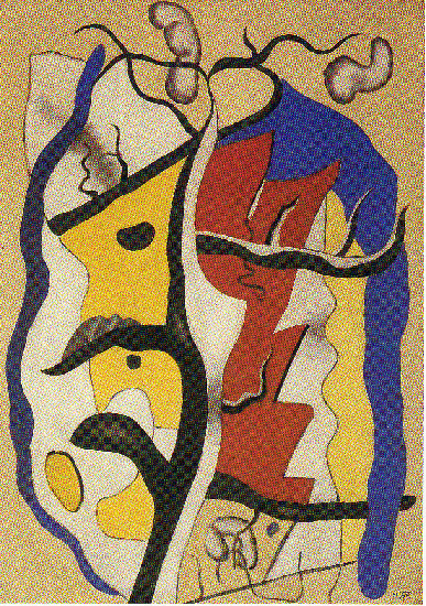 Wikioo.org - The Encyclopedia of Fine Arts - Painting, Artwork by Fernand Leger - The black tree