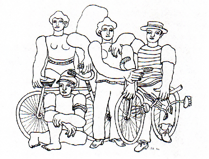 Wikioo.org - สารานุกรมวิจิตรศิลป์ - จิตรกรรม Fernand Leger - The great team