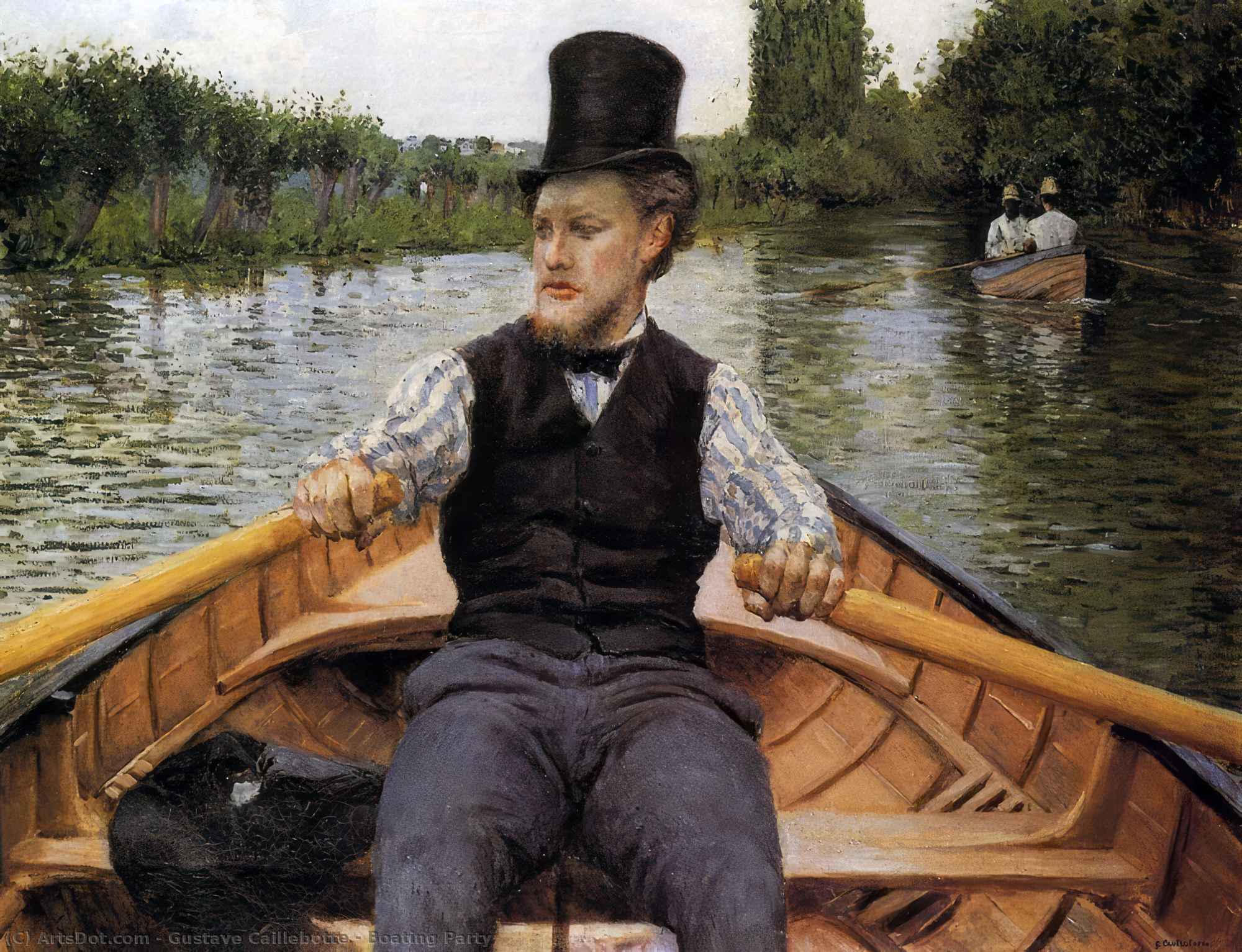 Wikioo.org - สารานุกรมวิจิตรศิลป์ - จิตรกรรม Gustave Caillebotte - Boating Party