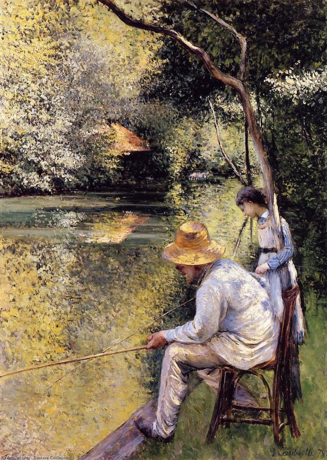 Wikioo.org - The Encyclopedia of Fine Arts - Painting, Artwork by Gustave Caillebotte - Fishing