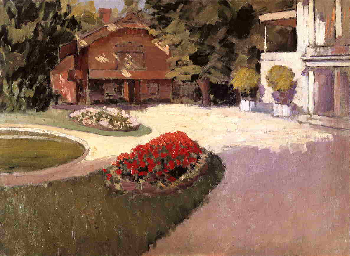 Wikioo.org - The Encyclopedia of Fine Arts - Painting, Artwork by Gustave Caillebotte - Garden at Yerres