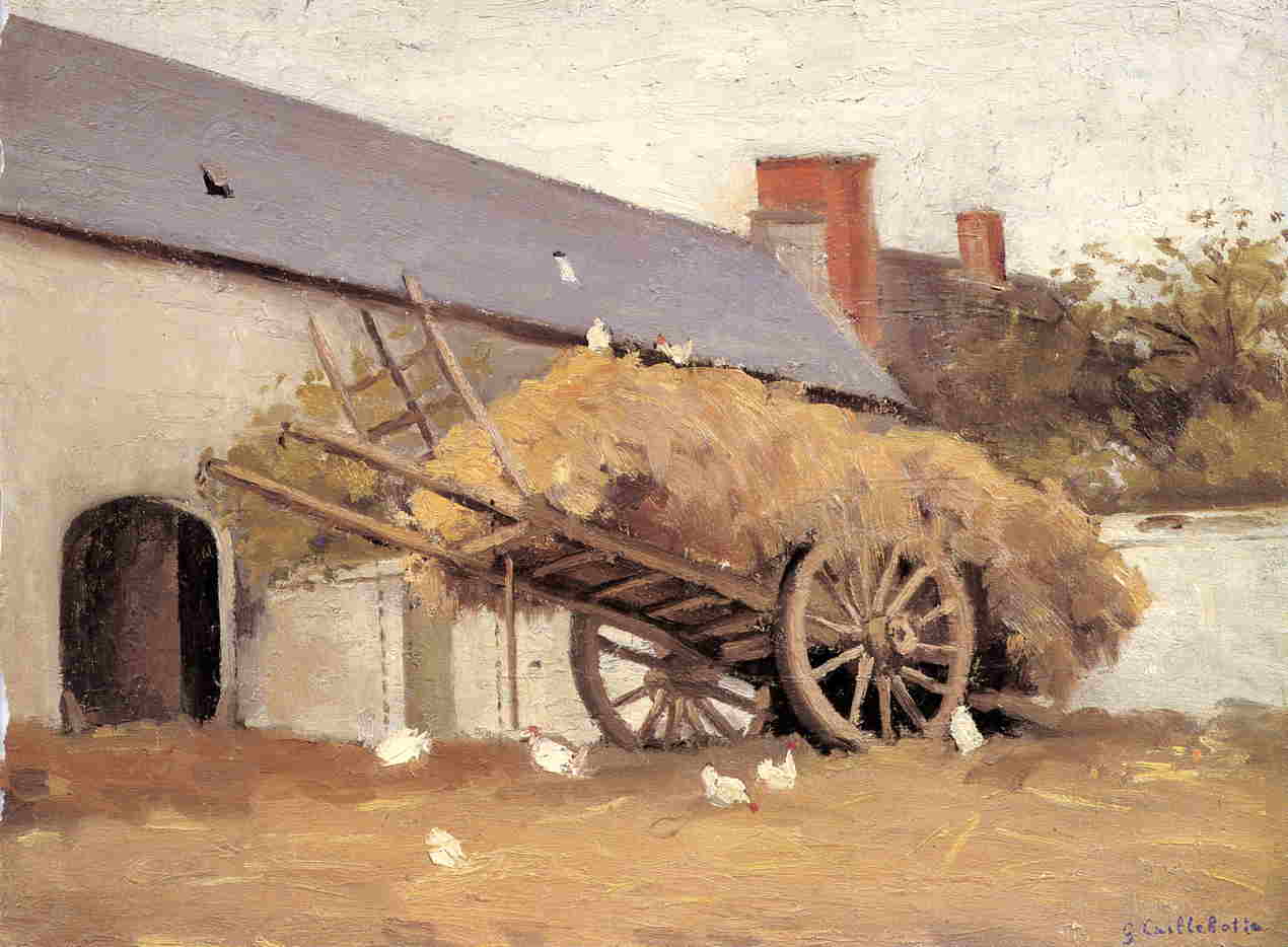 WikiOO.org - Encyclopedia of Fine Arts - Maalaus, taideteos Gustave Caillebotte - Loaded Haycart
