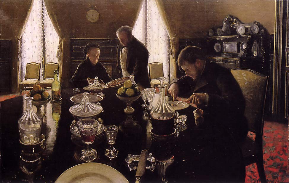 Wikioo.org - The Encyclopedia of Fine Arts - Painting, Artwork by Gustave Caillebotte - Luncheon