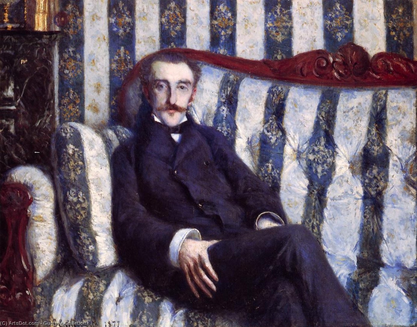 Wikioo.org - The Encyclopedia of Fine Arts - Painting, Artwork by Gustave Caillebotte - Portrait of a Man 02
