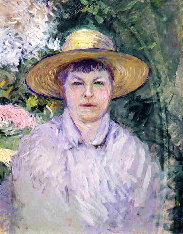 Wikioo.org - The Encyclopedia of Fine Arts - Painting, Artwork by Gustave Caillebotte - Portrait of Madame Renoir