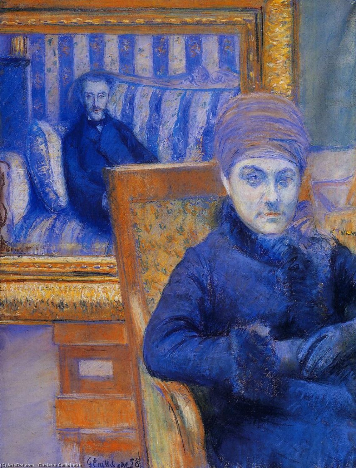 Wikioo.org - Bách khoa toàn thư về mỹ thuật - Vẽ tranh, Tác phẩm nghệ thuật Gustave Caillebotte - Portrait of Madame X...