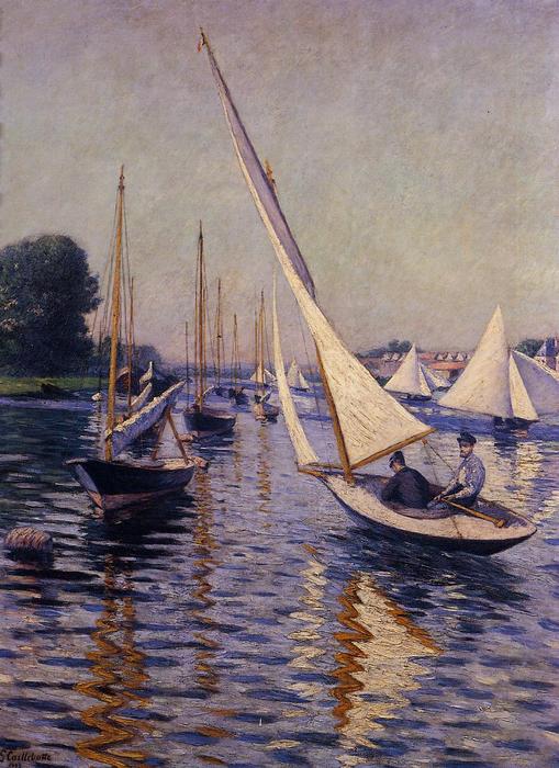 Wikioo.org - The Encyclopedia of Fine Arts - Painting, Artwork by Gustave Caillebotte - Regatta at Argenteuil