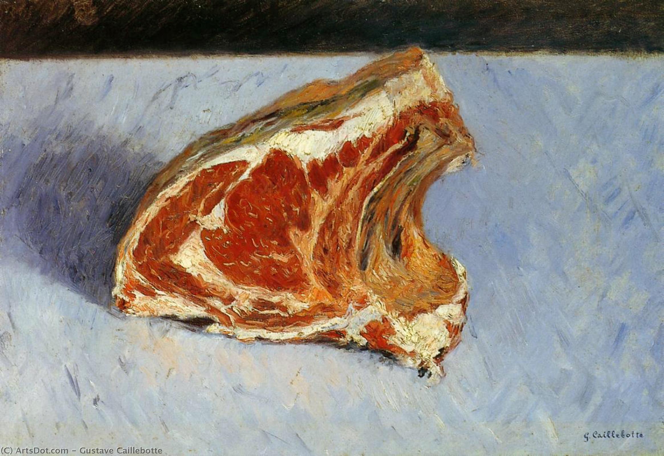 Wikioo.org - The Encyclopedia of Fine Arts - Painting, Artwork by Gustave Caillebotte - Rib of Beef