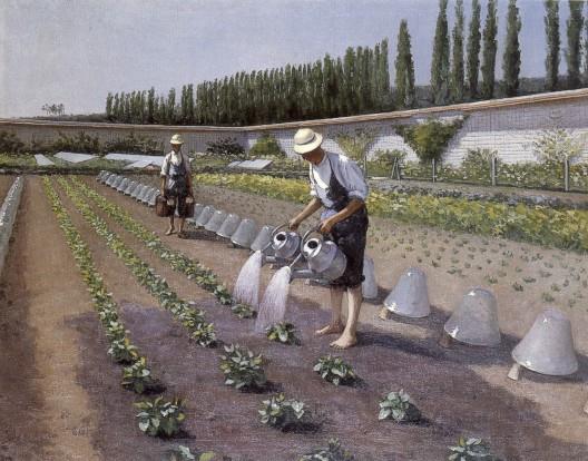 Wikioo.org – L'Encyclopédie des Beaux Arts - Peinture, Oeuvre de Gustave Caillebotte - Les jardiniers