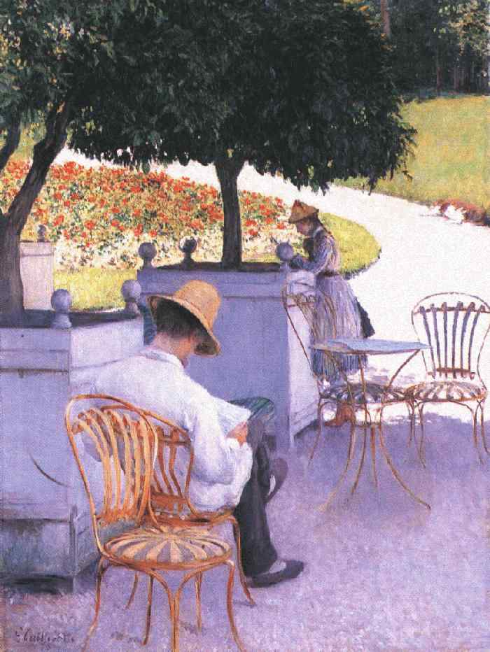 Wikioo.org - The Encyclopedia of Fine Arts - Painting, Artwork by Gustave Caillebotte - The Orange Trees