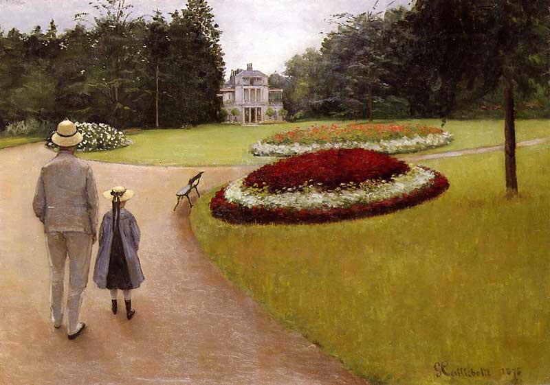 Wikioo.org - สารานุกรมวิจิตรศิลป์ - จิตรกรรม Gustave Caillebotte - The Park on the Caillebotte Property at Yerres