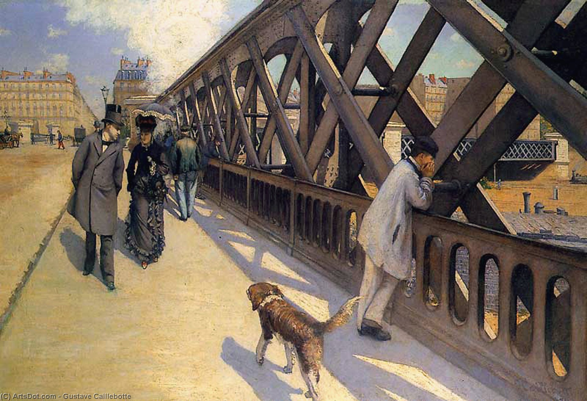 WikiOO.org - Encyclopedia of Fine Arts - Maleri, Artwork Gustave Caillebotte - The Pont du Europe