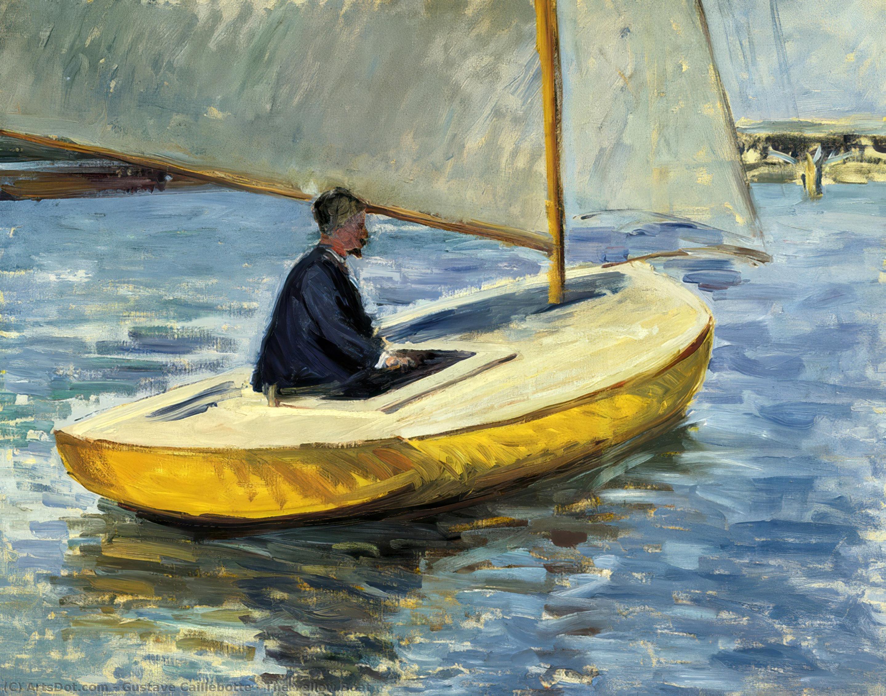 Wikioo.org - The Encyclopedia of Fine Arts - Painting, Artwork by Gustave Caillebotte - The Yellow Boat