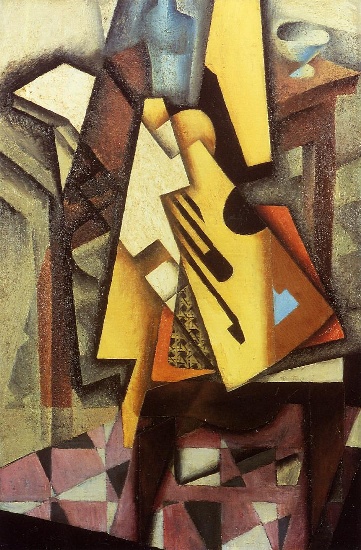 Wikioo.org - The Encyclopedia of Fine Arts - Painting, Artwork by Juan Gris - Guitar on a Chair