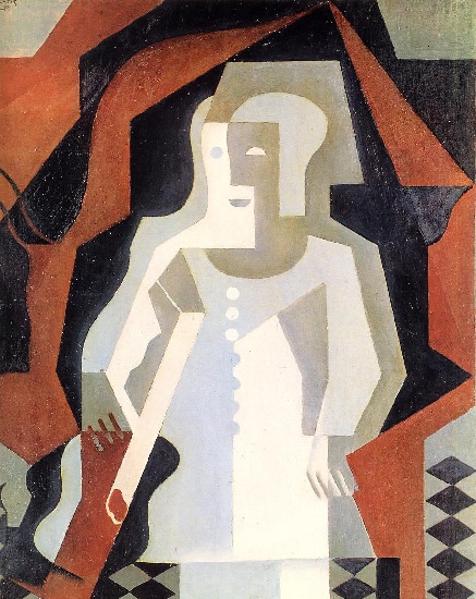 Wikioo.org - The Encyclopedia of Fine Arts - Painting, Artwork by Juan Gris - Clown 02