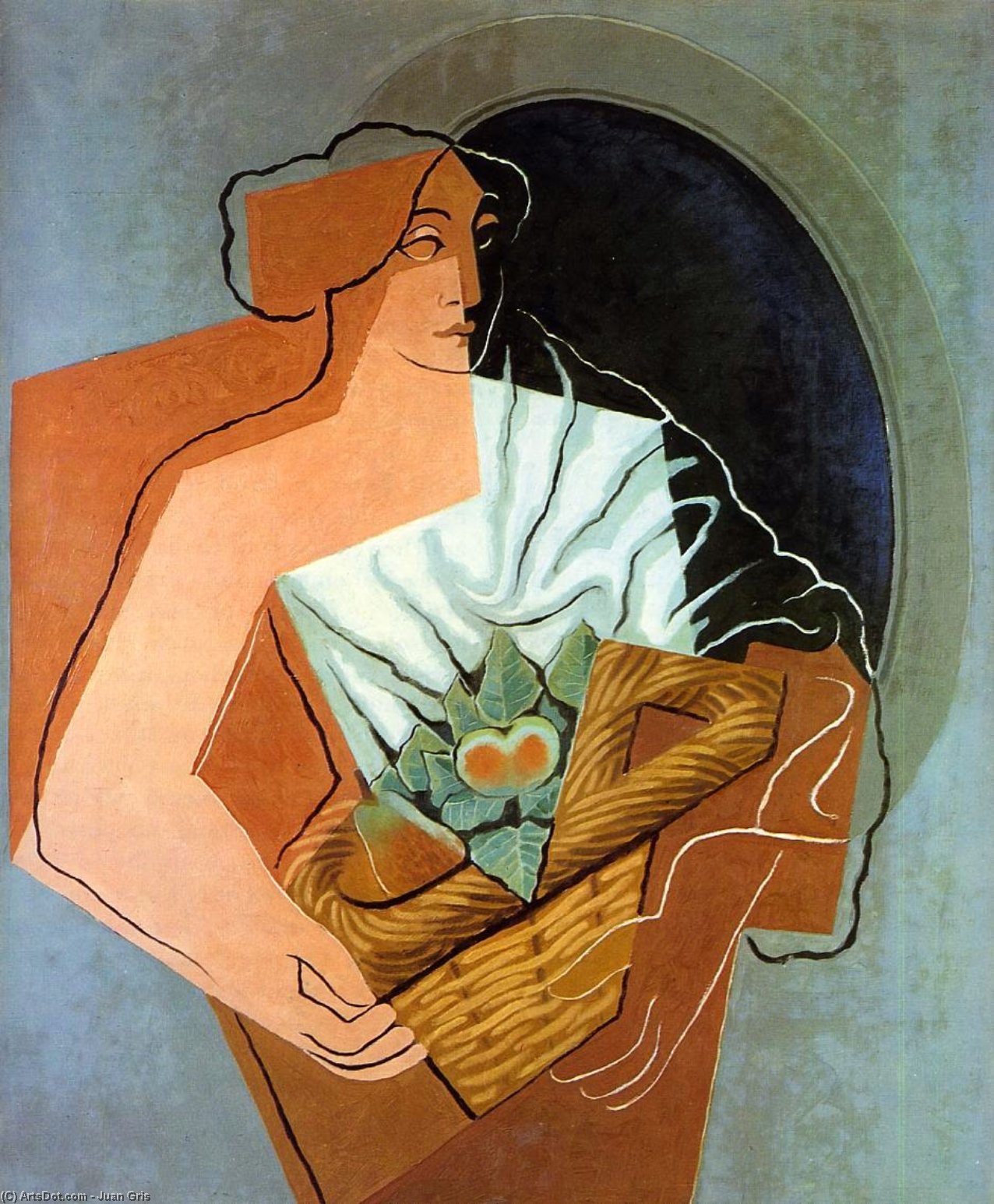 Wikioo.org - The Encyclopedia of Fine Arts - Painting, Artwork by Juan Gris - Woman With Basket