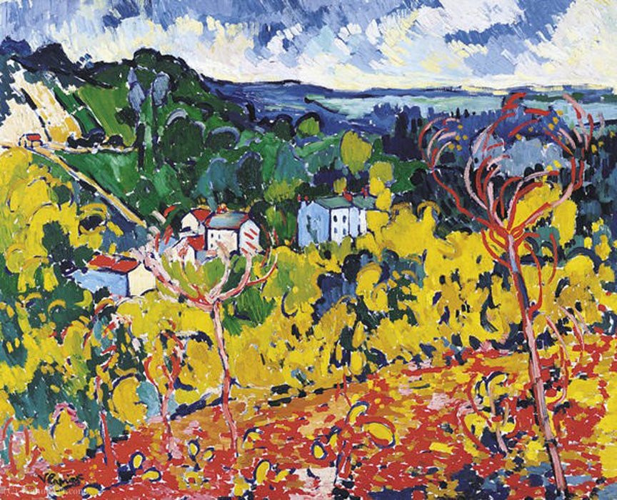 Wikioo.org - The Encyclopedia of Fine Arts - Painting, Artwork by Maurice De Vlaminck - Bougival