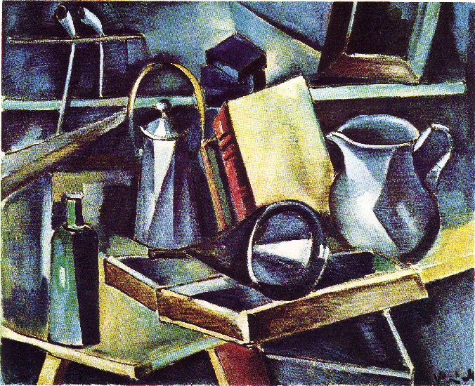 WikiOO.org - Encyclopedia of Fine Arts - Malba, Artwork Maurice De Vlaminck - Still life, cubist forms