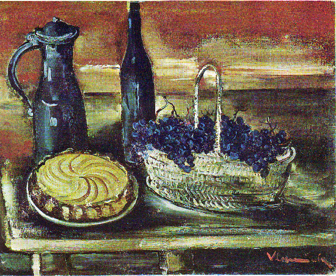 Wikioo.org - The Encyclopedia of Fine Arts - Painting, Artwork by Maurice De Vlaminck - The basket of grapes