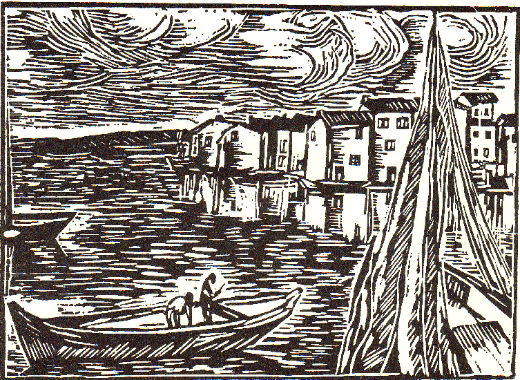 WikiOO.org - Encyclopedia of Fine Arts - Maleri, Artwork Maurice De Vlaminck - The harbor at Martigues