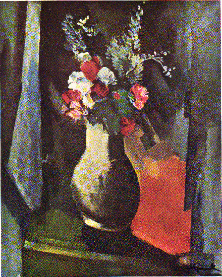 WikiOO.org - Encyclopedia of Fine Arts - Malba, Artwork Maurice De Vlaminck - Lupins and Poppies