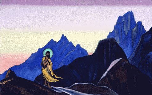 Wikioo.org - สารานุกรมวิจิตรศิลป์ - จิตรกรรม Nicholas Roerich - Bhagavan 1943