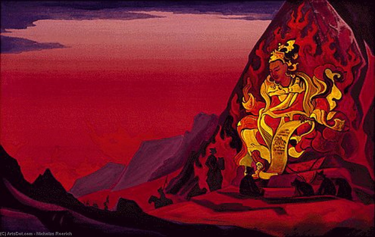 Wikioo.org - The Encyclopedia of Fine Arts - Painting, Artwork by Nicholas Roerich - Command of Rigden Djapo