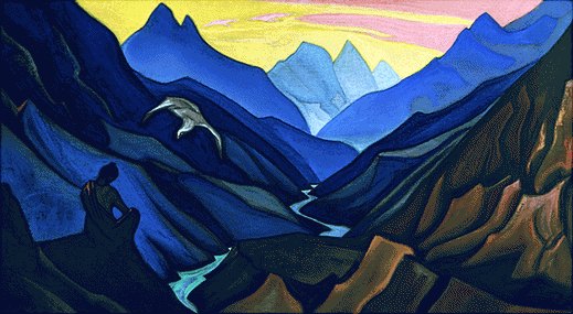 WikiOO.org - Encyclopedia of Fine Arts - Maľba, Artwork Nicholas Roerich - Command of the Teacher
