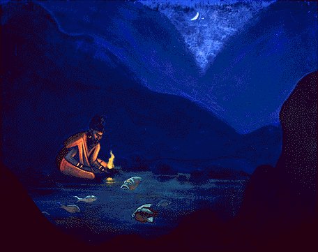 Wikioo.org - The Encyclopedia of Fine Arts - Painting, Artwork by Nicholas Roerich - Conjuration
