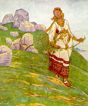 Wikioo.org - Encyklopedia Sztuk Pięknych - Malarstwo, Grafika Nicholas Roerich - Great Are Lands Beyond Seas 2