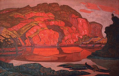 WikiOO.org - Encyclopedia of Fine Arts - Maleri, Artwork Nicholas Roerich - Hidden Treasure 1917